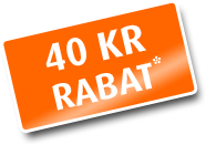 40 kr rabat