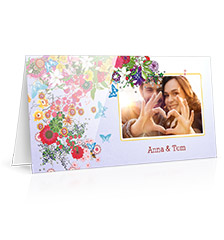 Design Folded Cards L (long fold) - set of 10 (single side print, standard paper glossy)