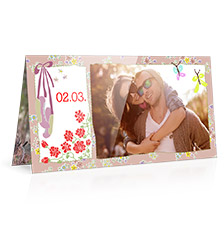 Design Folded Cards L (long fold) - set of 10 (double side print, standard paper glossy)