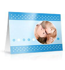 Design Folding Card long fold M - set of 10 (single side print, premium paper matt)
