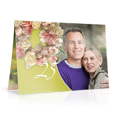 Design Folding Card long fold M - set of 10 (double side print, premium paper matt)