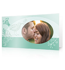 Design Folding Card short fold L - set of 10 (single side print, premium paper matt)