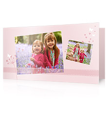 Design Folding Card short fold L - set of 10 (double side print, premium paper matt)