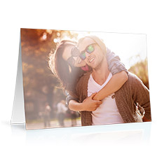 Folding Card long fold M - set of 10 (single side print, premium paper matt)