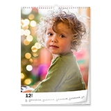 Wandkalender A4 (hoch, Premiumpapier matt)