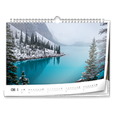 Wandkalender A4 (quer, Premiumpapier matt)