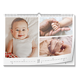 Wandkalender A3 (quer, Premiumpapier matt)