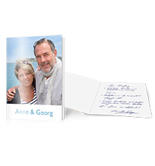 Folded cards with long fold XL - set of 10 (single-sided printing)