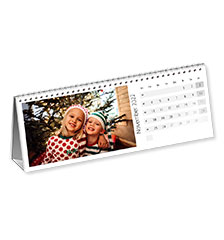 Desktop display calendar (landscape)