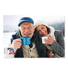 Calendrier de l'Avent avec 24 fenêtres photo XXL