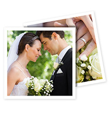 Designer Cards square - set of 10 (both-sided printing, cardboard paper matt)