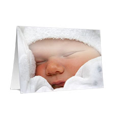 Greeting cards long fold M - set of 10 (single-sided printing)