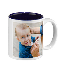 Photo mug blue inside (classic)